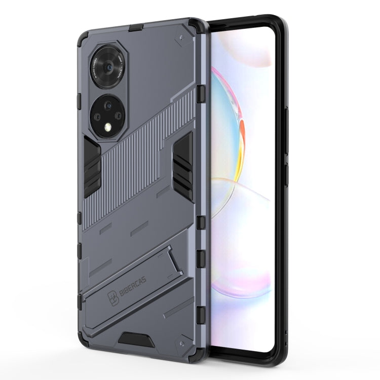 For Honor 50 Pro Punk Armor 2 in 1 PC + TPU Shockproof Case with Invisible Holder