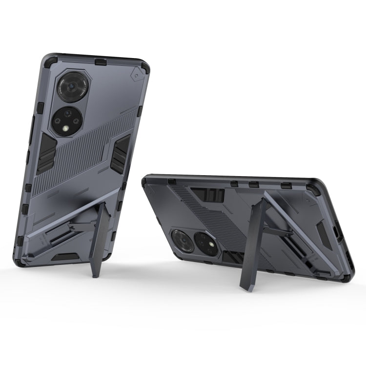 For Honor 50 Pro Punk Armor 2 in 1 PC + TPU Shockproof Case with Invisible Holder