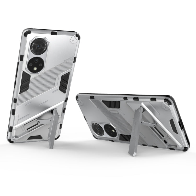 For Honor 50 Pro Punk Armor 2 in 1 PC + TPU Shockproof Case with Invisible Holder