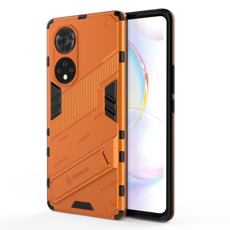 For Honor 50 Pro Punk Armor 2 in 1 PC + TPU Shockproof Case with Invisible Holder