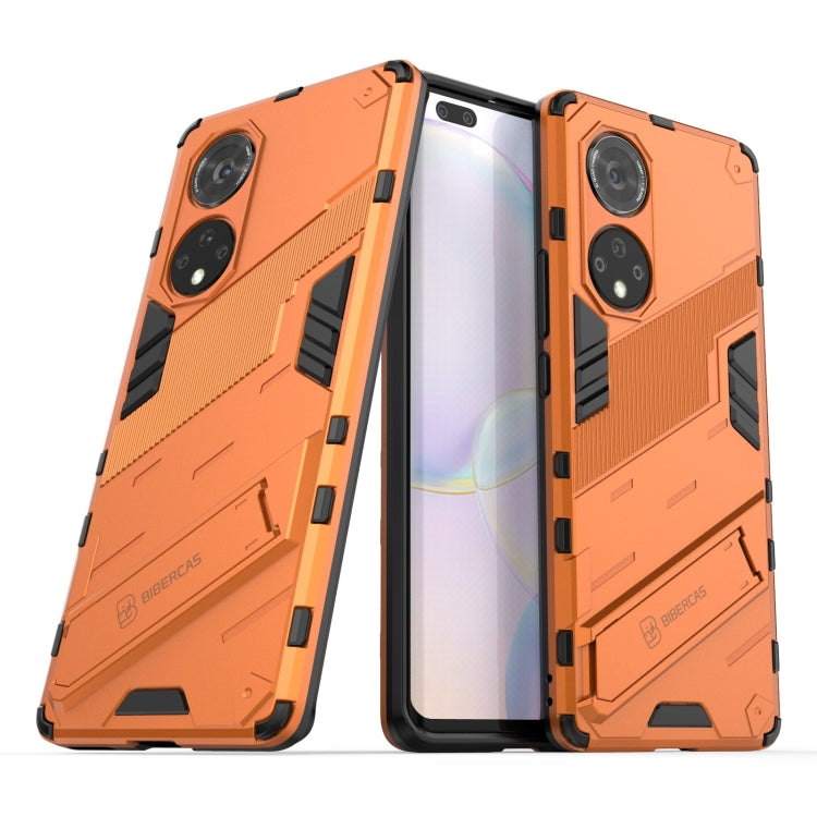 For Honor 50 Pro Punk Armor 2 in 1 PC + TPU Shockproof Case with Invisible Holder