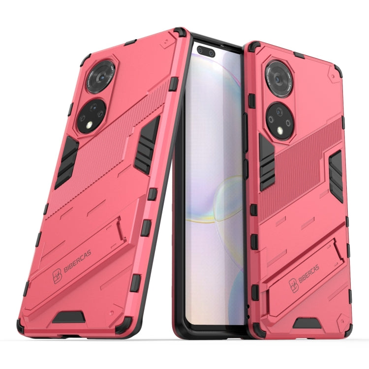 For Honor 50 Pro Punk Armor 2 in 1 PC + TPU Shockproof Case with Invisible Holder