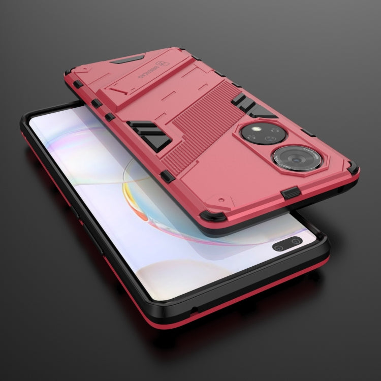 For Honor 50 Pro Punk Armor 2 in 1 PC + TPU Shockproof Case with Invisible Holder