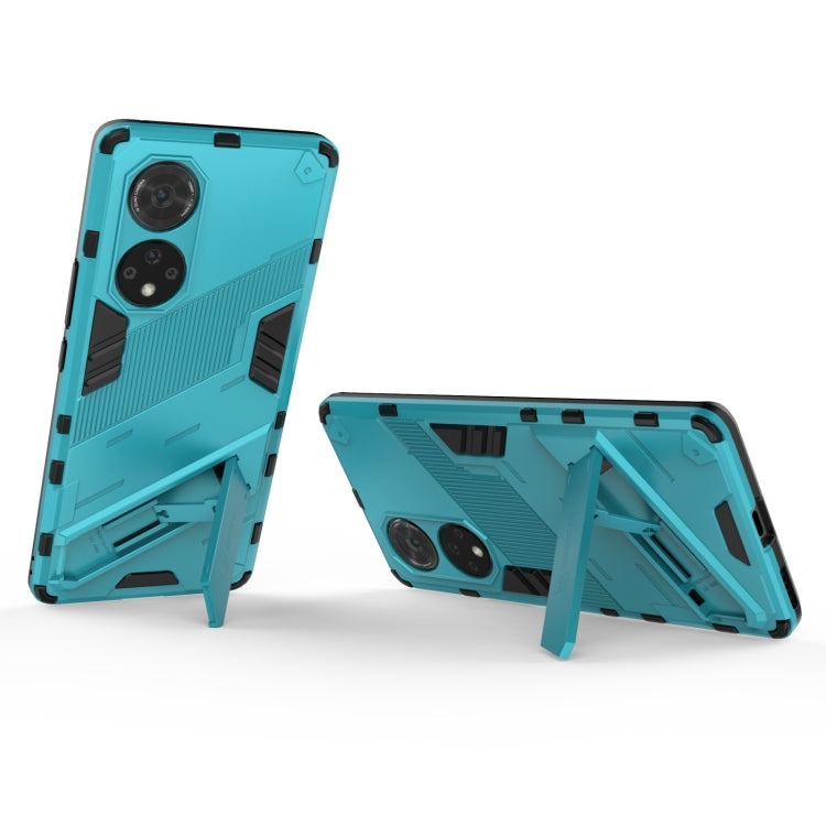 For Honor 50 Pro Punk Armor 2 in 1 PC + TPU Shockproof Case with Invisible Holder