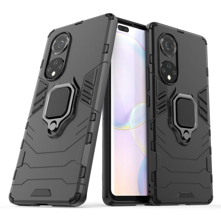 For Honor 50 Pro PC + TPU Shockproof Protective Case with Magnetic Ring Holder