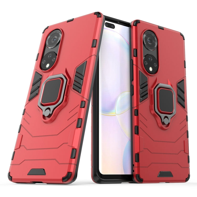 For Honor 50 Pro PC + TPU Shockproof Protective Case with Magnetic Ring Holder