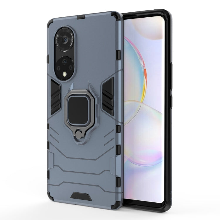 For Honor 50 Pro PC + TPU Shockproof Protective Case with Magnetic Ring Holder