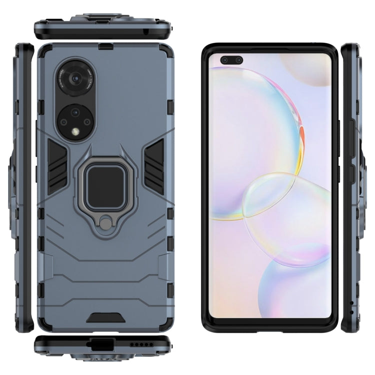 For Honor 50 Pro PC + TPU Shockproof Protective Case with Magnetic Ring Holder