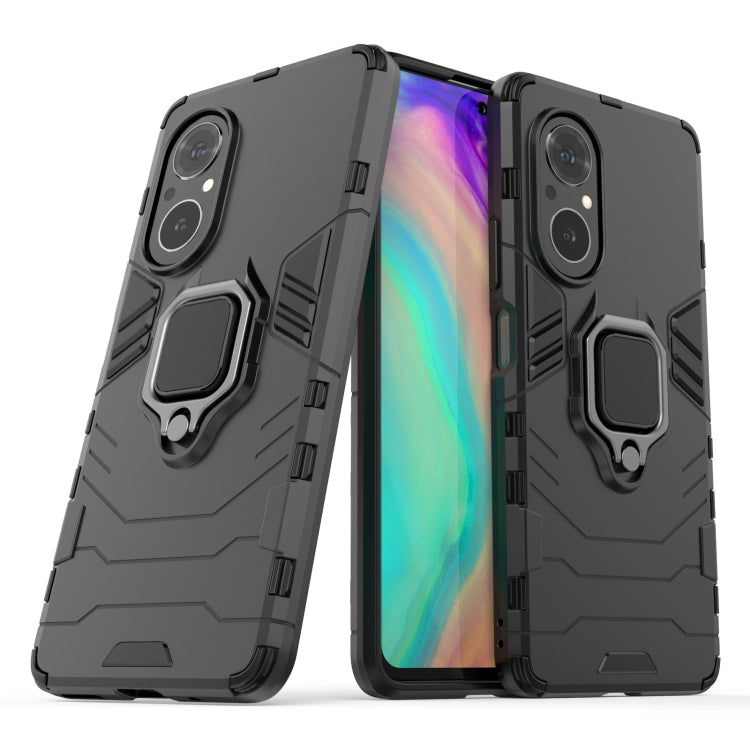 For Honor 50 SE PC + TPU Shockproof Protective Case with Magnetic Ring Holder