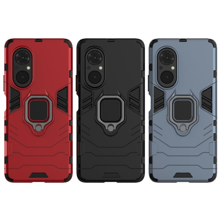 For Honor 50 SE PC + TPU Shockproof Protective Case with Magnetic Ring Holder