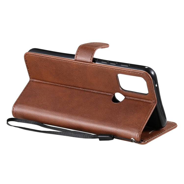 For Motorola Moto G50 Solid Color Horizontal Flip Protective Leather Case with Holder & Card Slots & Wallet & Photo Frame & Lanyard