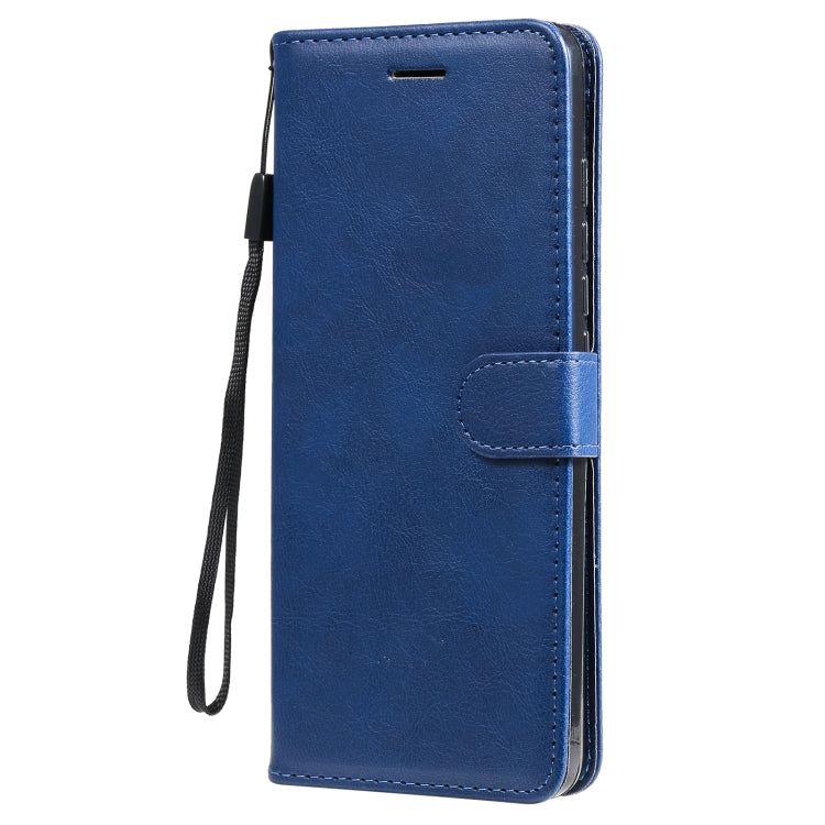 For Motorola Moto G50 Solid Color Horizontal Flip Protective Leather Case with Holder & Card Slots & Wallet & Photo Frame & Lanyard