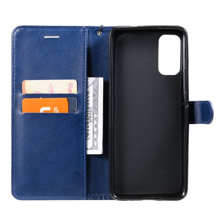 For Motorola Moto G50 Solid Color Horizontal Flip Protective Leather Case with Holder & Card Slots & Wallet & Photo Frame & Lanyard