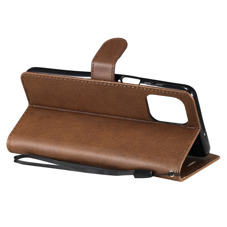 For Motorola Edge S 4G Solid Color Horizontal Flip Protective Leather Case with Holder & Card Slots & Wallet & Photo Frame & Lanyard