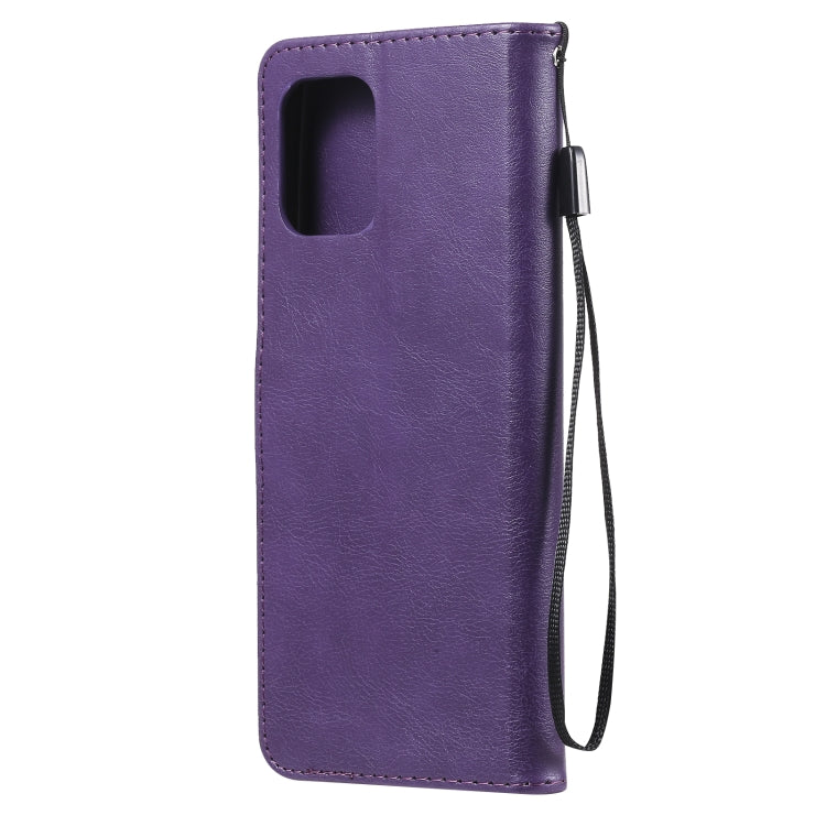 For Motorola Edge S 4G Solid Color Horizontal Flip Protective Leather Case with Holder & Card Slots & Wallet & Photo Frame & Lanyard