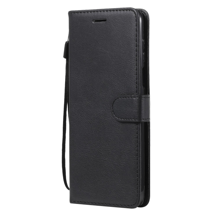 For Motorola Edge S 4G Solid Color Horizontal Flip Protective Leather Case with Holder & Card Slots & Wallet & Photo Frame & Lanyard
