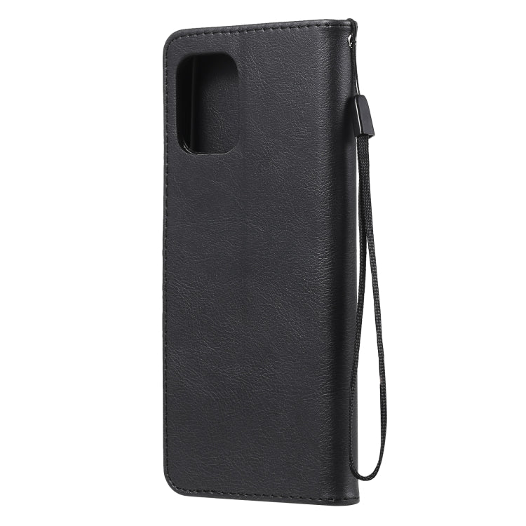 For Motorola Edge S 4G Solid Color Horizontal Flip Protective Leather Case with Holder & Card Slots & Wallet & Photo Frame & Lanyard