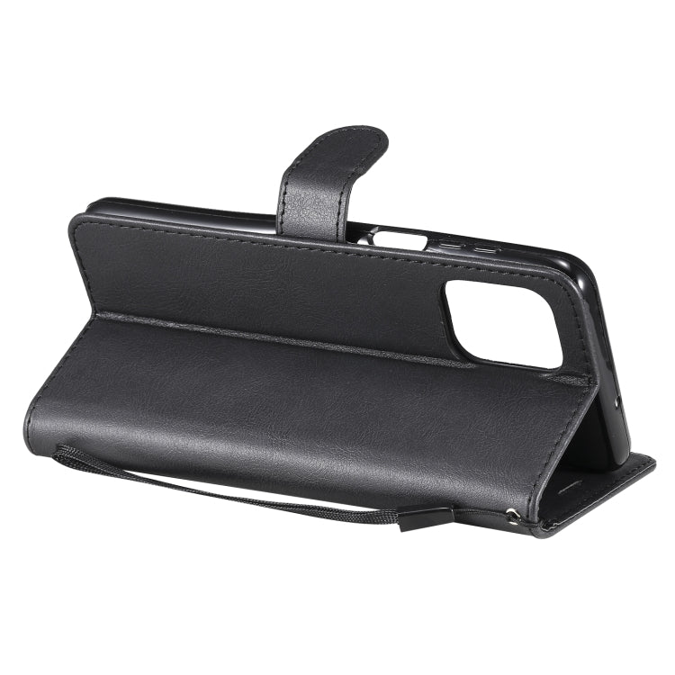 For Motorola Edge S 4G Solid Color Horizontal Flip Protective Leather Case with Holder & Card Slots & Wallet & Photo Frame & Lanyard