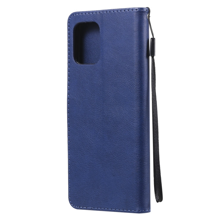 For Motorola Edge S 4G Solid Color Horizontal Flip Protective Leather Case with Holder & Card Slots & Wallet & Photo Frame & Lanyard