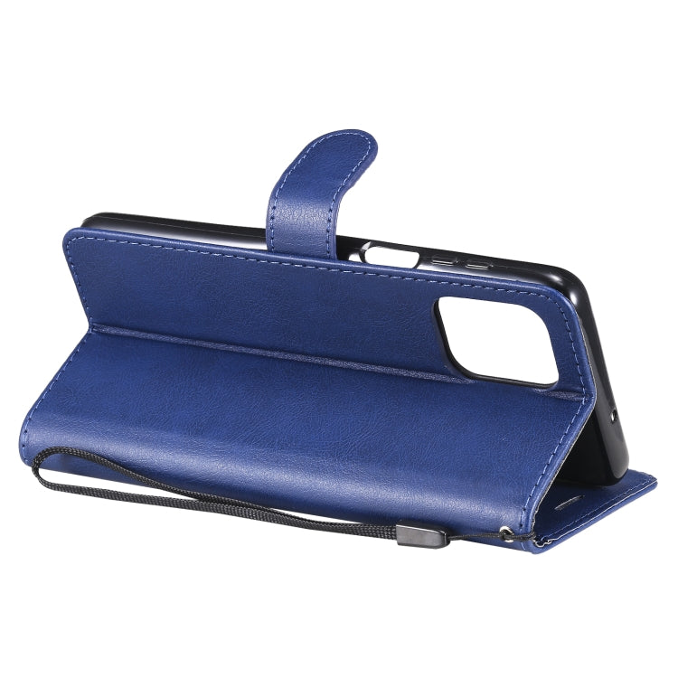 For Motorola Edge S 4G Solid Color Horizontal Flip Protective Leather Case with Holder & Card Slots & Wallet & Photo Frame & Lanyard
