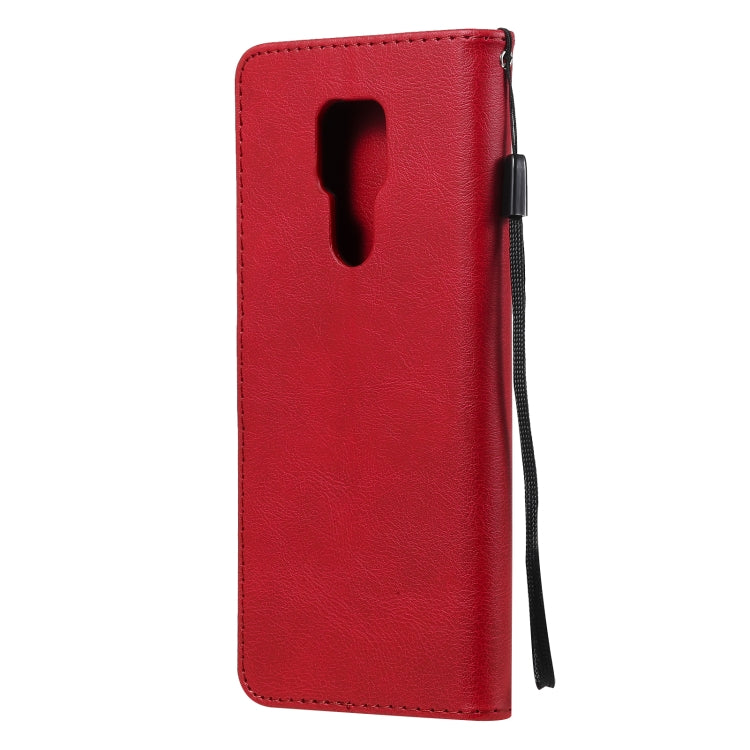 For Motorola Moto G Play 2021 Solid Color Horizontal Flip Protective Leather Case with Holder & Card Slots & Wallet & Photo Frame & Lanyard