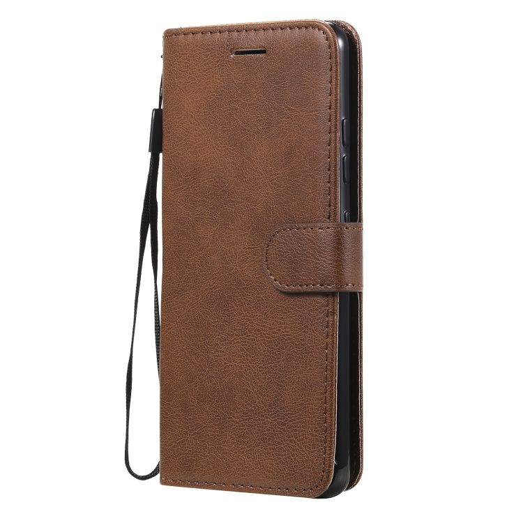 For Samsung Galaxy A32 4G Solid Color Horizontal Flip Protective Leather Case with Holder & Card Slots & Wallet & Photo Frame & Lanyard