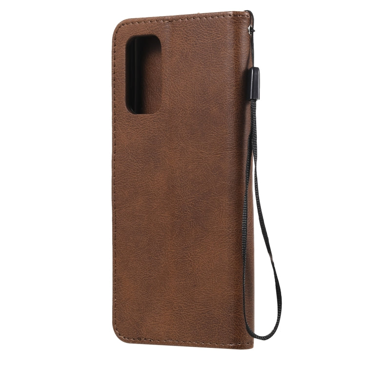For Samsung Galaxy A32 4G Solid Color Horizontal Flip Protective Leather Case with Holder & Card Slots & Wallet & Photo Frame & Lanyard