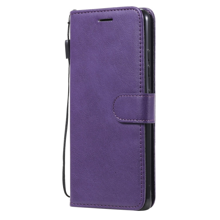 For Samsung Galaxy A32 4G Solid Color Horizontal Flip Protective Leather Case with Holder & Card Slots & Wallet & Photo Frame & Lanyard