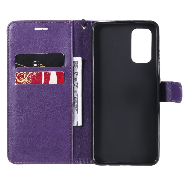 For Samsung Galaxy A32 4G Solid Color Horizontal Flip Protective Leather Case with Holder & Card Slots & Wallet & Photo Frame & Lanyard