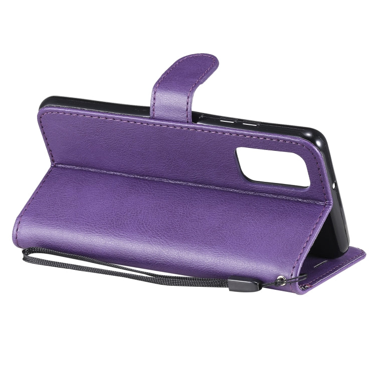 For Samsung Galaxy A32 4G Solid Color Horizontal Flip Protective Leather Case with Holder & Card Slots & Wallet & Photo Frame & Lanyard