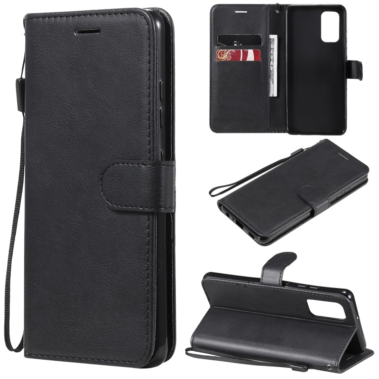 For Samsung Galaxy A32 4G Solid Color Horizontal Flip Protective Leather Case with Holder & Card Slots & Wallet & Photo Frame & Lanyard