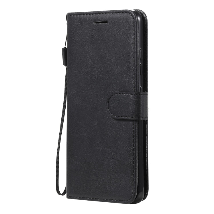 For Samsung Galaxy A32 4G Solid Color Horizontal Flip Protective Leather Case with Holder & Card Slots & Wallet & Photo Frame & Lanyard