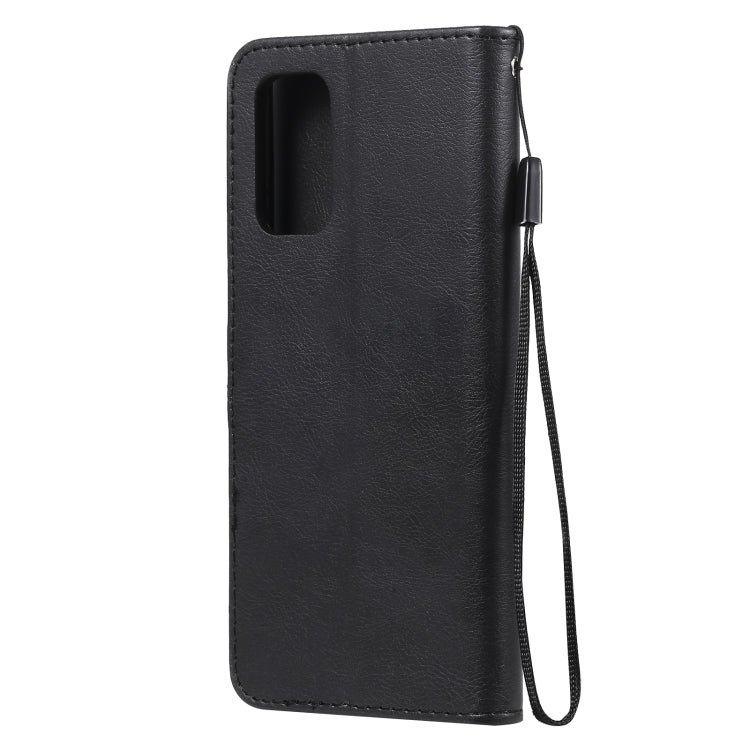 For Samsung Galaxy A32 4G Solid Color Horizontal Flip Protective Leather Case with Holder & Card Slots & Wallet & Photo Frame & Lanyard