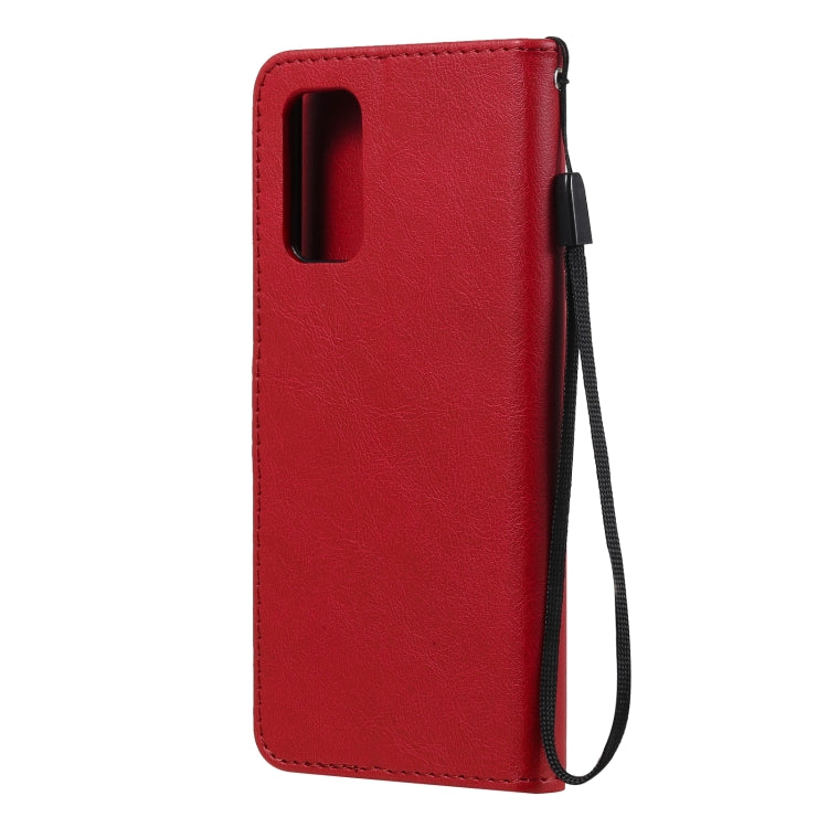 For Samsung Galaxy A32 4G Solid Color Horizontal Flip Protective Leather Case with Holder & Card Slots & Wallet & Photo Frame & Lanyard