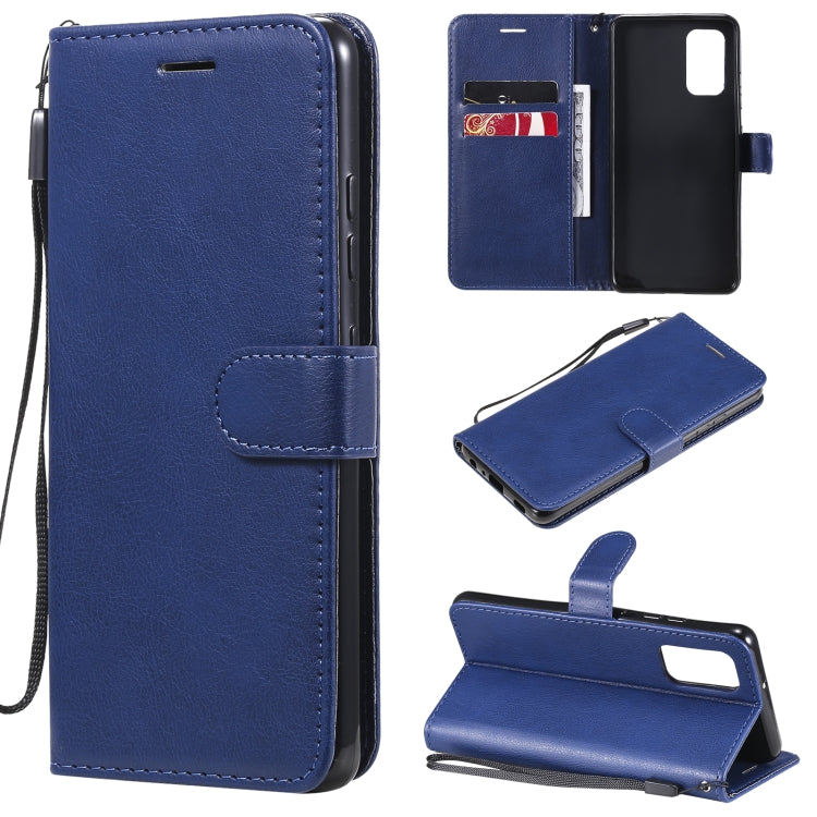 For Samsung Galaxy A32 4G Solid Color Horizontal Flip Protective Leather Case with Holder & Card Slots & Wallet & Photo Frame & Lanyard