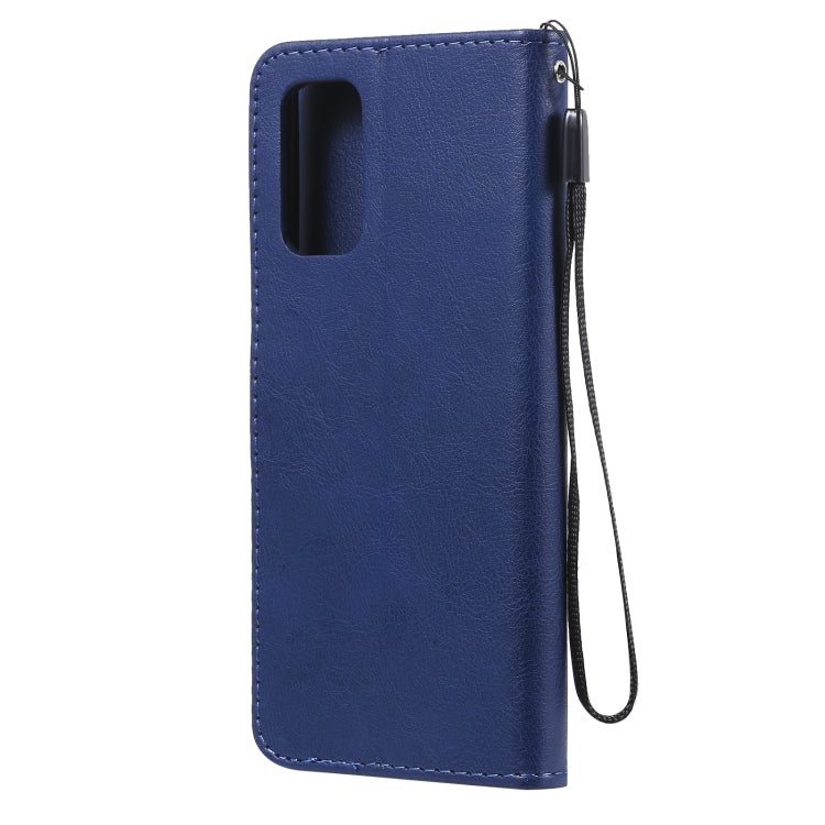 For Samsung Galaxy A32 4G Solid Color Horizontal Flip Protective Leather Case with Holder & Card Slots & Wallet & Photo Frame & Lanyard
