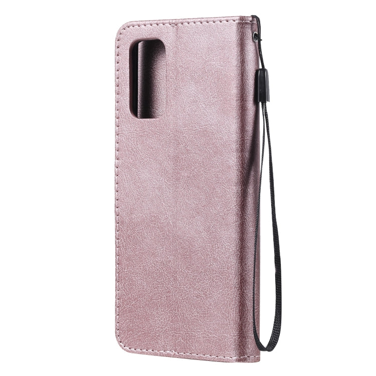 For Samsung Galaxy A32 4G Solid Color Horizontal Flip Protective Leather Case with Holder & Card Slots & Wallet & Photo Frame & Lanyard