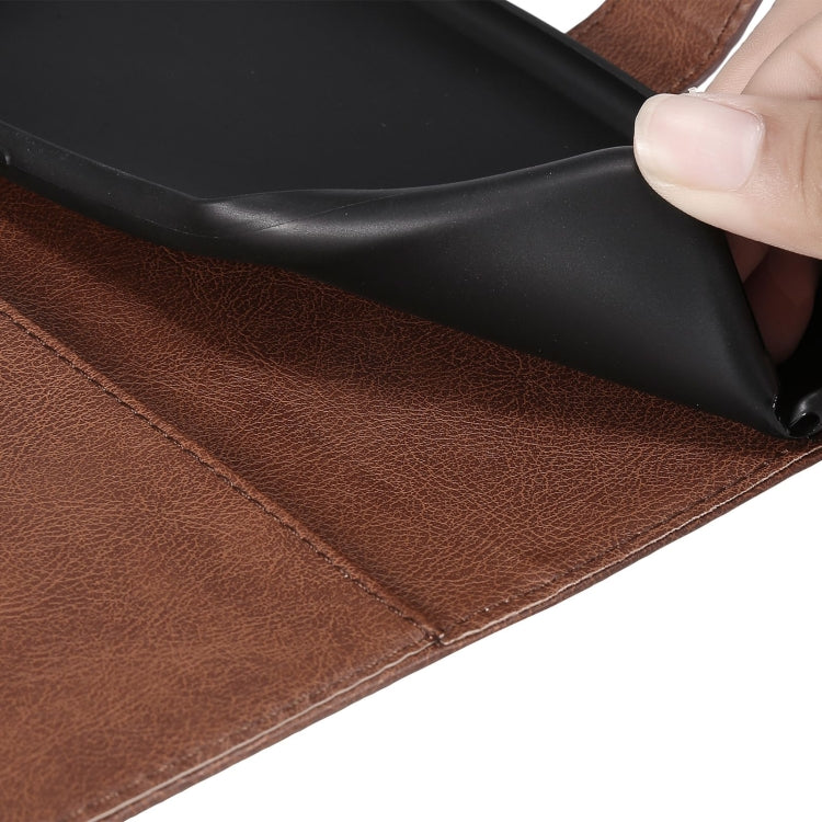 For Samsung Galaxy S21 FE Solid Color Horizontal Flip Protective Leather Case with Holder & Card Slots & Wallet & Photo Frame & Lanyard