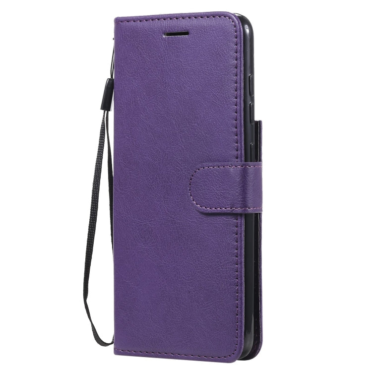 For Samsung Galaxy S21 FE Solid Color Horizontal Flip Protective Leather Case with Holder & Card Slots & Wallet & Photo Frame & Lanyard