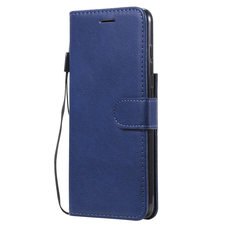 For Samsung Galaxy S21 FE Solid Color Horizontal Flip Protective Leather Case with Holder & Card Slots & Wallet & Photo Frame & Lanyard