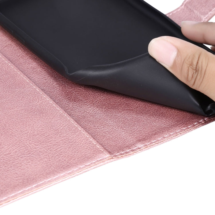 For Samsung Galaxy S21 FE Solid Color Horizontal Flip Protective Leather Case with Holder & Card Slots & Wallet & Photo Frame & Lanyard