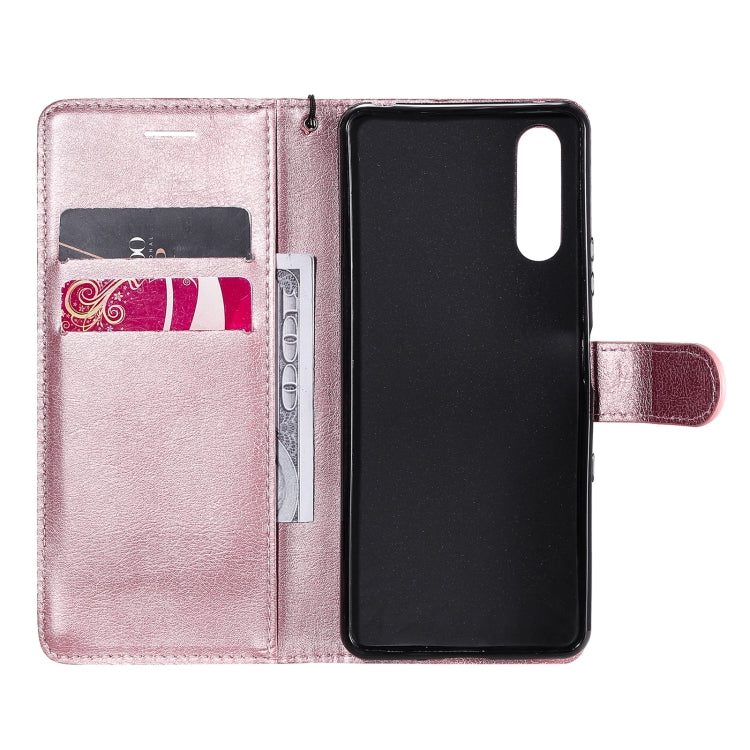 For Sony Xperia 10 III Solid Color Horizontal Flip Protective Leather Case with Holder & Card Slots & Wallet & Photo Frame & Lanyard