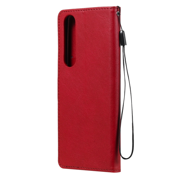 For Sony Xperia 1 III Solid Color Horizontal Flip Protective Leather Case with Holder & Card Slots & Wallet & Photo Frame & Lanyard