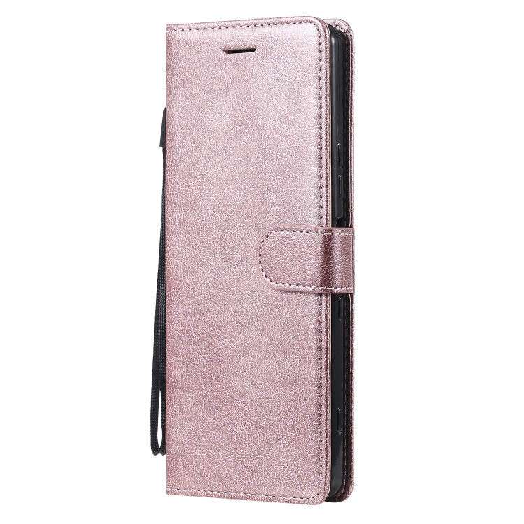 For Sony Xperia 1 III Solid Color Horizontal Flip Protective Leather Case with Holder & Card Slots & Wallet & Photo Frame & Lanyard