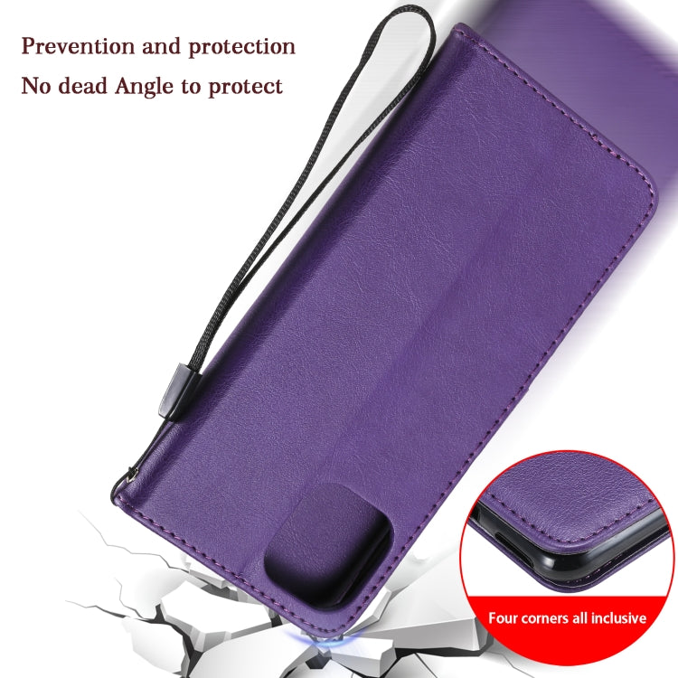 For Xiaomi Mi 11 Lite Solid Color Horizontal Flip Protective Leather Case with Holder & Card Slots & Wallet & Photo Frame & Lanyard
