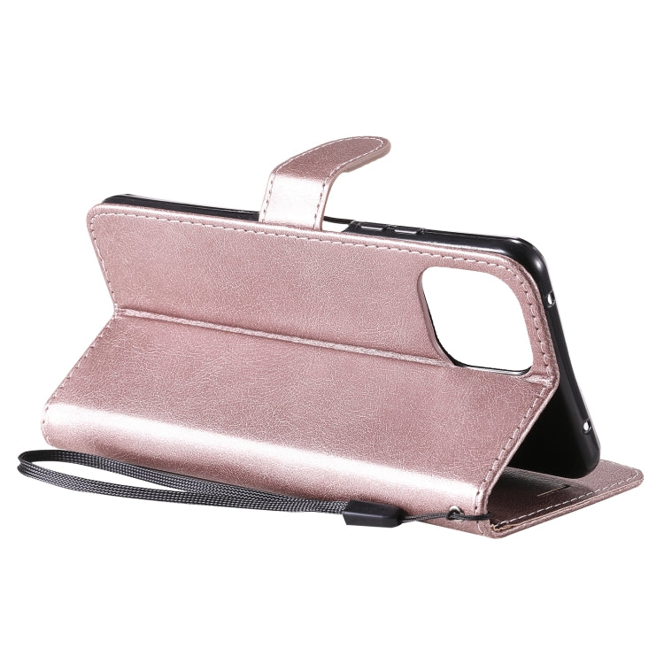 For Xiaomi Mi 11 Lite Solid Color Horizontal Flip Protective Leather Case with Holder & Card Slots & Wallet & Photo Frame & Lanyard