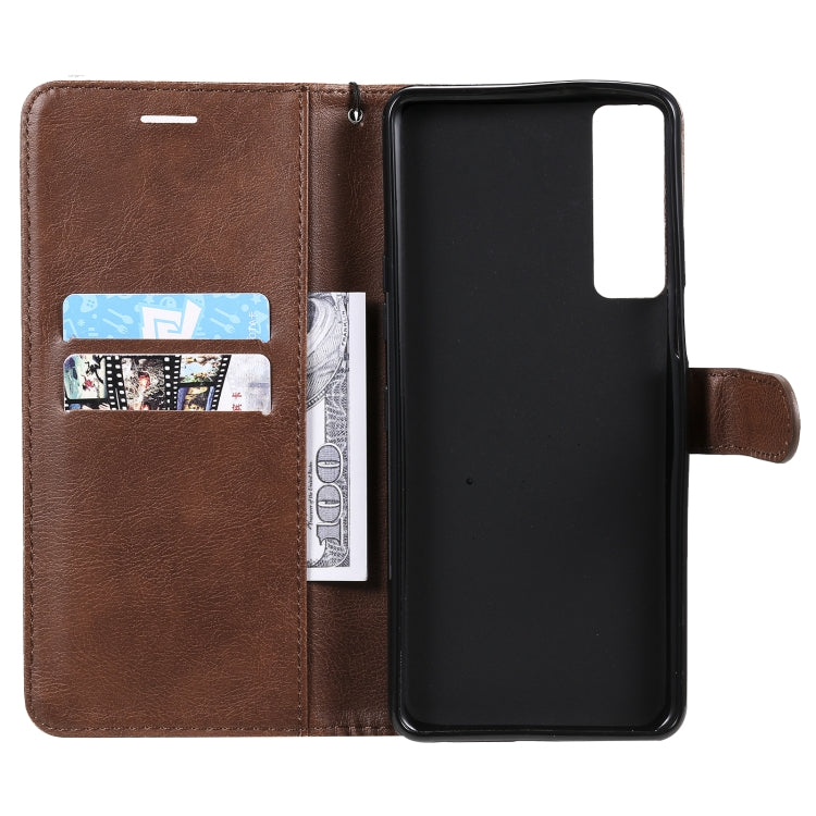 For LG Stylo 7 5G / 4G Solid Color Horizontal Flip Protective Leather Case with Holder & Card Slots & Wallet & Photo Frame & Lanyard