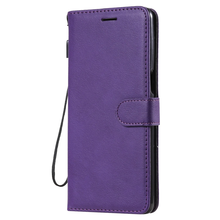 For LG Stylo 7 5G / 4G Solid Color Horizontal Flip Protective Leather Case with Holder & Card Slots & Wallet & Photo Frame & Lanyard