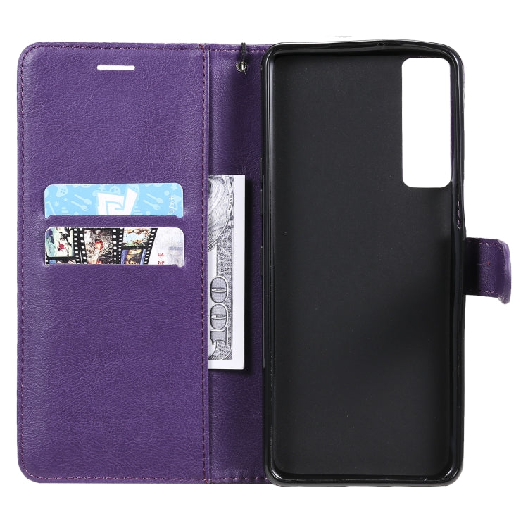 For LG Stylo 7 5G / 4G Solid Color Horizontal Flip Protective Leather Case with Holder & Card Slots & Wallet & Photo Frame & Lanyard