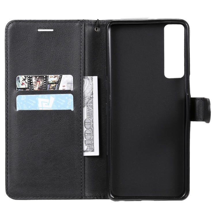 For LG Stylo 7 5G / 4G Solid Color Horizontal Flip Protective Leather Case with Holder & Card Slots & Wallet & Photo Frame & Lanyard